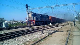 Lucknow WDG 3A shows his Action with Full Loaded BCNA Rake