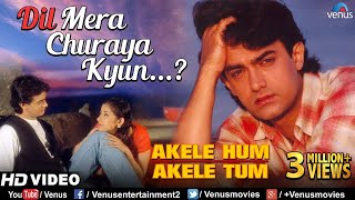 Download Mp3 Dil Mera Churaya Kyun -HD VIDEO SONG | Aamir khan & Manisha| Akele Hum Akele Tum| 90's Sad Love Song