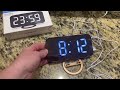 a closer look at the szelam mirrored digital alarm clock