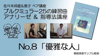 「8.優雅な人」　ブルグミュラー25の練習曲　指導法講座模範演奏