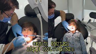 İKİZLERİN İLK DİŞ MUAYENESİ ÇOCUK DİŞ DOLGUSU | ANTALYA’DA İLK KEZ TRAMVAYA BİNDİLER | DİŞÇİ VLOG