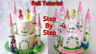How To Make Castle Cake | Frozen Princess Castle Theme Cake | Disney Princess Birthday Cake