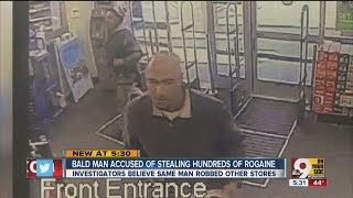 Police: Bald man stole almost $900 worth of Rogaine