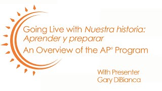 Going Live with Aprender y preparar - An Overview of the Voces AP program