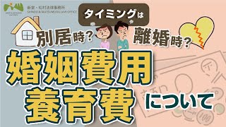 離婚 【 婚姻費用 ・ 養育費 】について【 法律事務所 の 弁護士 がわかりやすく 解説 】 内容 , 支払い時期