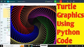 Turtle Graphics Design Using Python Code | Easy Drawing Art For Beginners