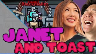 Toast the Janitor and Janet the Blackmailer are teaming-up in Among Us ft. Hafu, 5up.