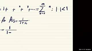 Power Series Representation of Functions Part II