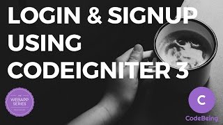Create Login & Signup using Codeigniter 3 | Tutorial 04 | URL Shortener | Web App Series