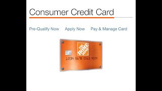 home depot $3,000 consumer credit card pre-approval soft pull