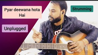 Pyar Diwana Hota Hai - Unplugged - Easy Beginners Guitar Lesson -Keshav Raj -How To Play Pyar Diwana