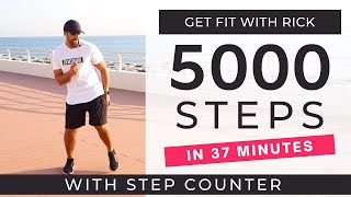 5000 Steps at home | FAST Walking Workout | Daily Workout At Home