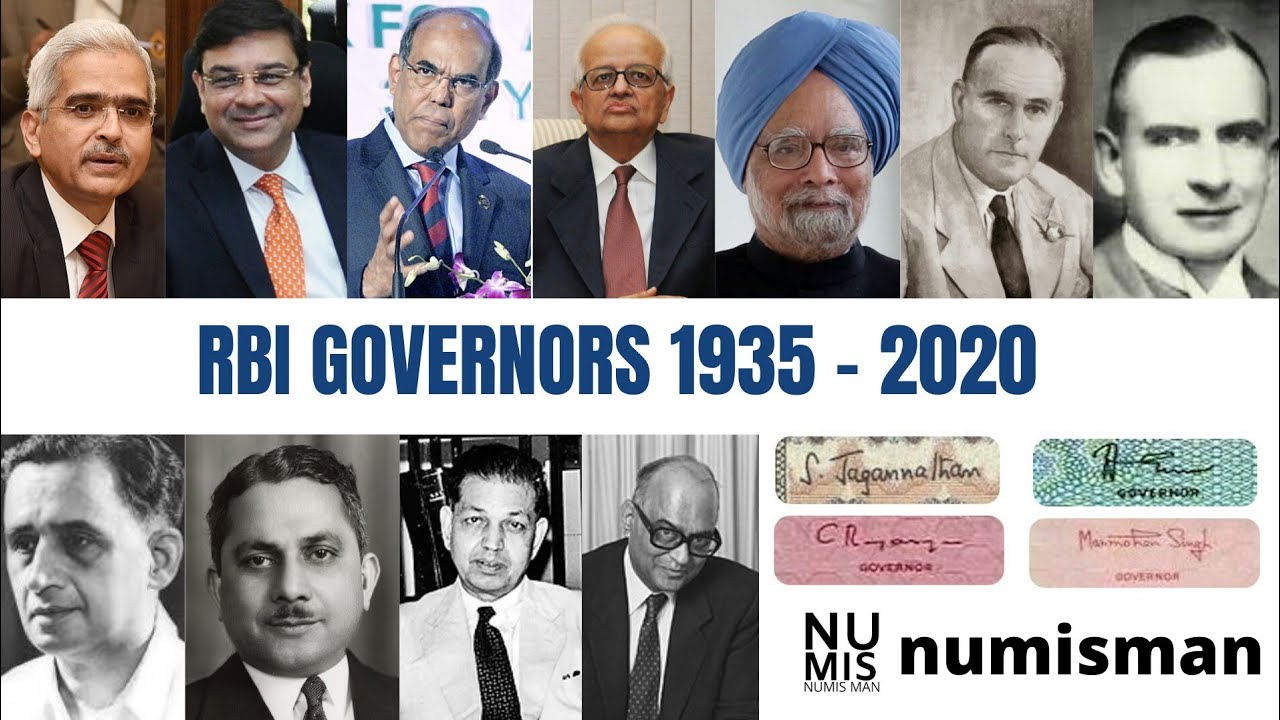 List Of RBI Governor's ( 1935 To 2020 ) | List Of All Reserve Bank Of ...