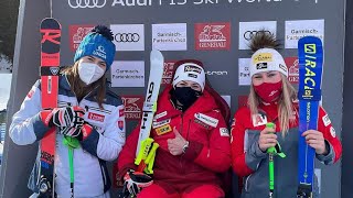 Lara Gut wins Super-G again 4th time in a row Garmisch Partenkirchen