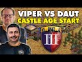 TheViper vs Daut SHOWMATCH | CASTLE AGE Start With Medium Resources