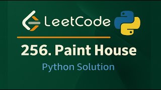 Leetcode 256 - Paint House - Python Solution #leetcode #dataengineering #python