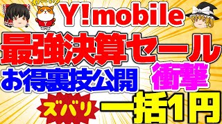 【一括1円も！】ワイモバ決算セール開催！裏技教えます！オンラインなら激安な方法があるんです超お得！メンバーシップ募集チュ💋【格安SIMチャンネル】