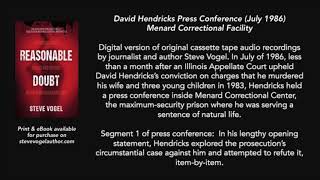 David Hendricks Press Conference: Opening Statement