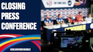 Men's EHF EURO 2020 Closing Press Conference