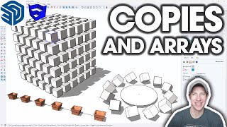 Getting Started with SketchUp 2025 Part 3 - Copies and Arrays