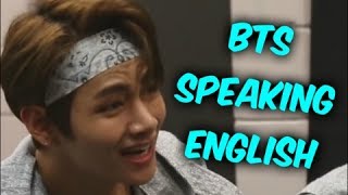 BTS Speaking English Compilation