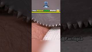 How Plaster Cutter Don't Hurt Your Skin 😱 #shorts #plaster #facts #amazingfacts