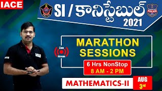 AP & TS SI/కానిస్టేబుల్ Live Marathon Sessions || Mathematics : 2 - Most Expected Questions || IACE