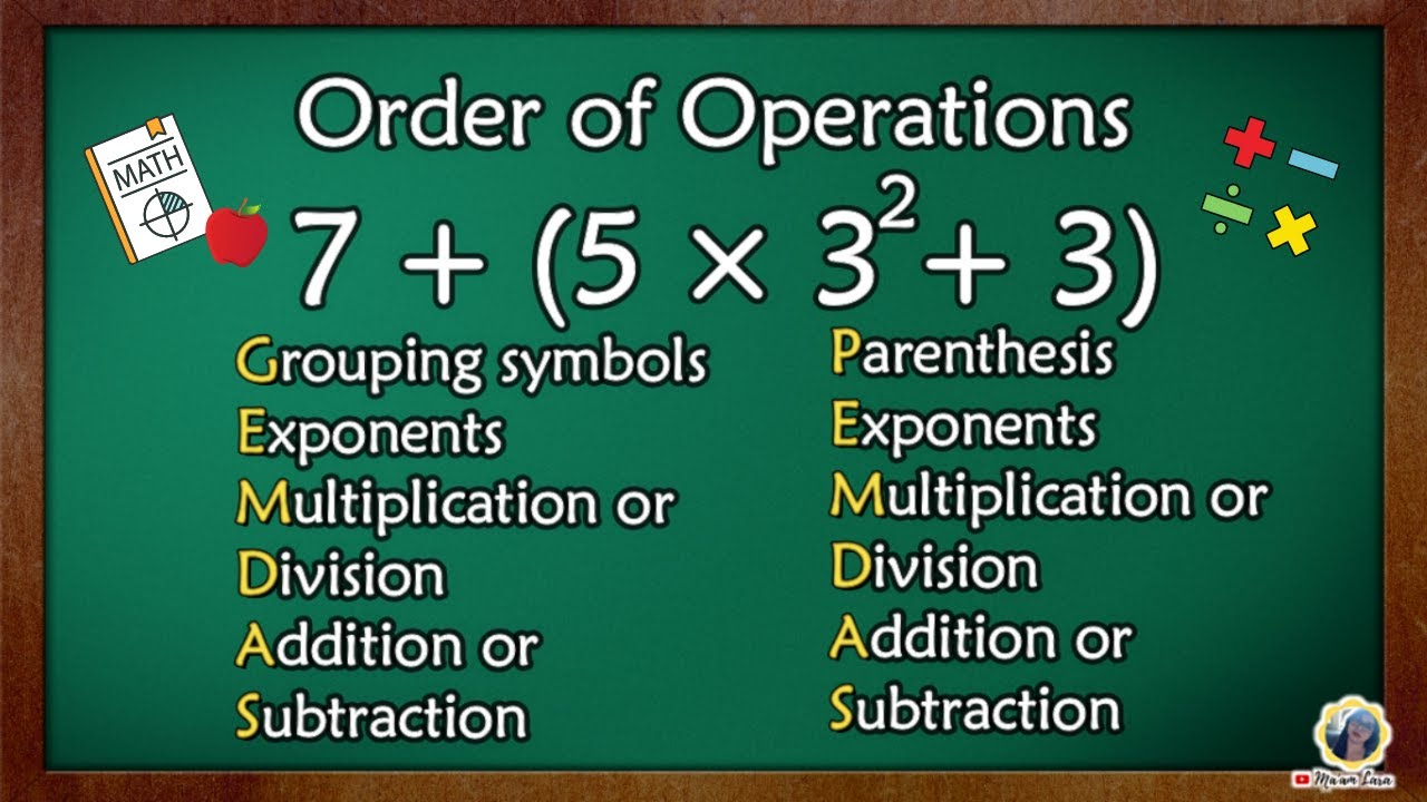 MATH 6 Quarter 2 -Order Of Operations - GEMDAS/PEMDAS - YouTube