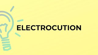 What is the meaning of the word ELECTROCUTION?