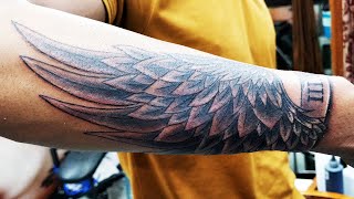 WINGS TATTOO - Tattoo Timelapse Video  - Xpose Tattoos Jaipur