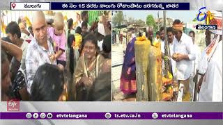 Mini Medaram Jathara Begins | మేడారంలో సమ్మక్క-సారలమ్మల చిన్నజాతర ప్రారంభం