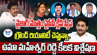 వైజాగ్ మొత్తం వైసీపీ క్లీన్ స్వీప్..! Uma Maheswar Reddy Detailed Analysis About Visakha Clean Sweep