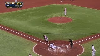 BAL@TB: Escobar lines an RBI single to center