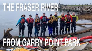 Sea Kayaking on the Fraser River from Garry Point, Steveston