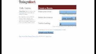 TodaysMeet- Getting Started