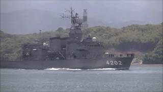 海上自衛隊 in  来島海峡　2017初夏　訓練支援艦くろべ