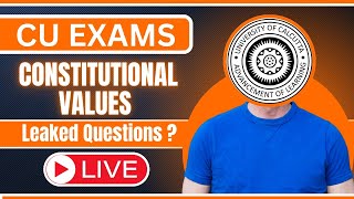 CONSTITUTIONAL VALUES LEAKED PAPER|Questions you May SEE tommorow