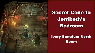 How to Solve Ivory Sanctum Wall Puzzle in North Room to enter Jerribeth's Bedroom