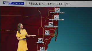 Sizzling temps continue in South Florida but dangerous beach conditions keep swimmers out of water