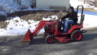 2006 KUBOTA BX1500 4x4 TRACTOR WITH LOADER AND MOWER.....ONLY 550 HRS!