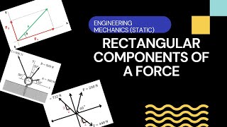 ENGINEERING BOARD EXAM REVIEW: RECTANGULAR COMPONENTS OF A FORCE ( ENGINEERING MECHANICS STATICS)
