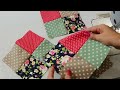 retalhos 2 maneiras de costurar um quadrado de maneira rápida 🔥 dica para iniciante patchwork diy