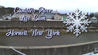 Canisteo River Live Cam 24/7 - Hornell, New York - 2-8-2025