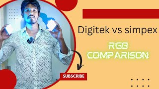 Digitek vs simpex portable rgb light comparison