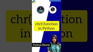 chr() function in Python 😎 #shorts #python #python3 #pythontutorial #pythonprogramming