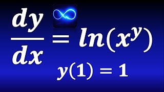 13. Ecuación diferencial con condiciones iniciales (Variables separables, logaritmo natural)