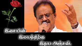 இசையின் இமயத்திற்கு இதய அஞ்சலி | SPB | தமிழ் கவிதை | #Nanjilkathambam