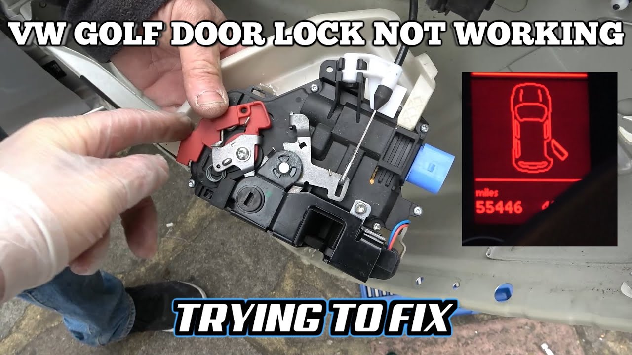 Trying To FIX A VW Golf MK5 DOOR NOT LOCKING - YouTube