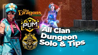 All Clan Dungeons Solo \u0026 Tips - 9Dragons Awaken