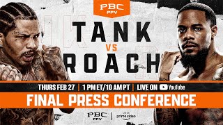 Tank vs. Roach FINAL PRESS CONFERENCE | Prime Video | #TankRoach